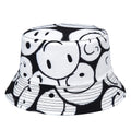 Low Moq Wholesale Summer Sunshade Woman Printing Smile Face Bucket Hat for Summer