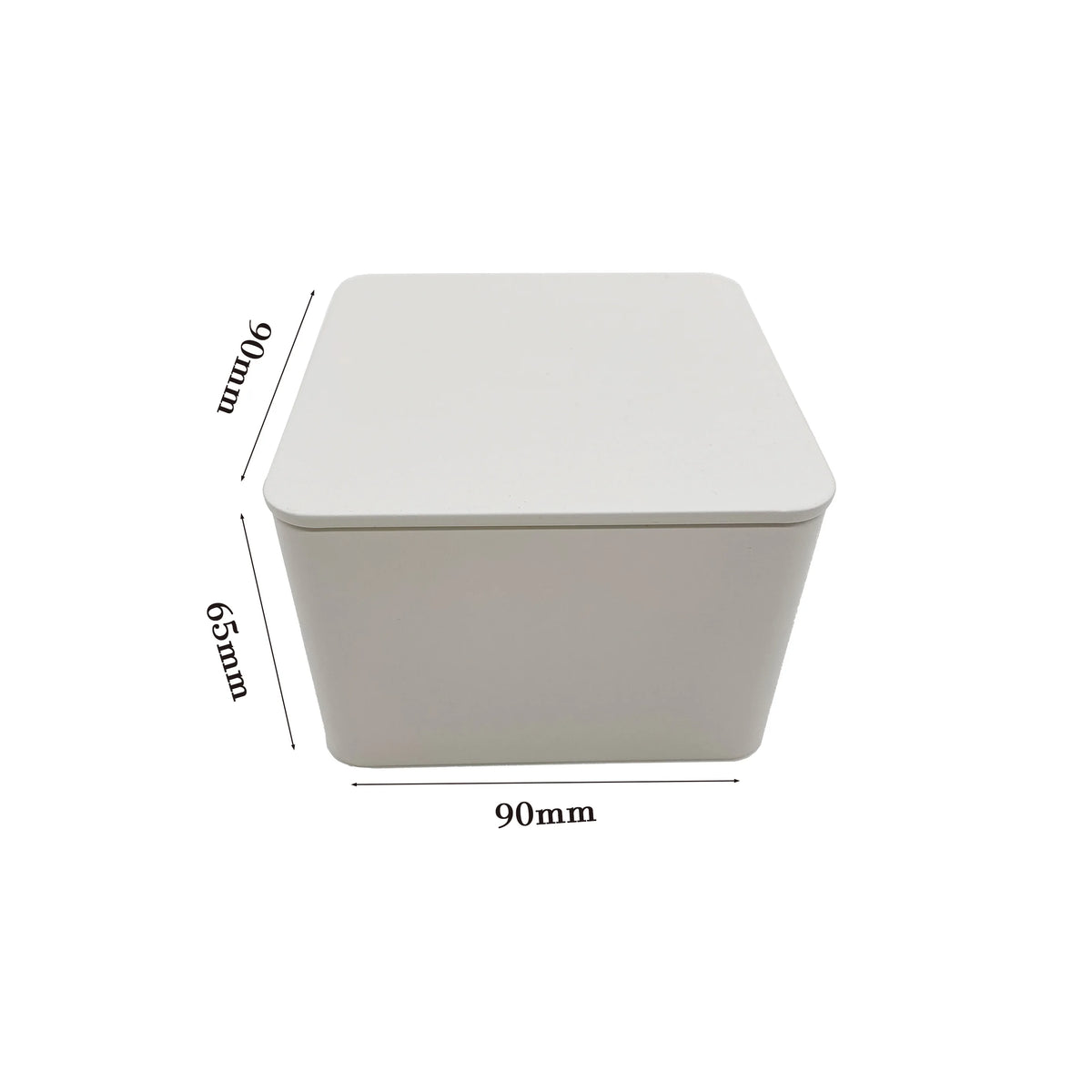 OEM Custom Printing in Stock Spot White Square Recycled Tinplate Tea Coffee Spice Tea Packaging Tin Metal Can