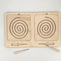 Montessori Materials Wooden Tracing Board Writing Skills Stencil Set
