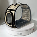 Pet Travel Carrier Soft-Sided Collapsible Portable EVA Cat Bag with Mesh Windows Porous Design