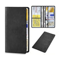 Leather Vehicle License Registration Holder for Car Document Card Glove Box Organizer