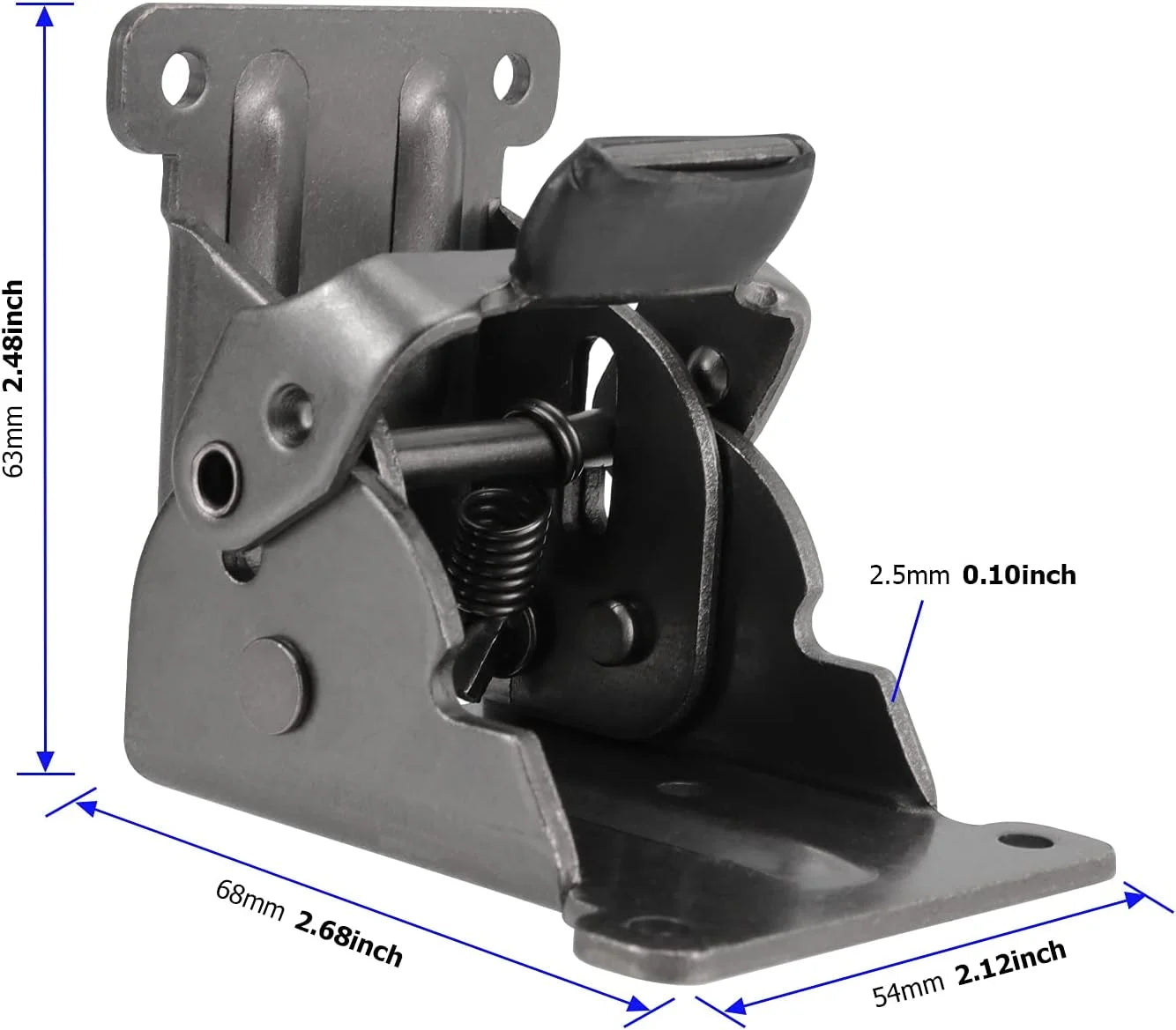 Heavy Duty Foldable Self Locking Hinge 90 Degrees Folding Hinge Bracket Lock Extension Support Hardware for Table Leg Bed Leg