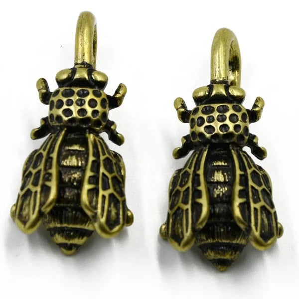Brass Bee Dangle Ear Weights Hangers Gauges Expander Spiral Ear Taper Stretcher Tunnel Plugs Piercing Body Jewelry