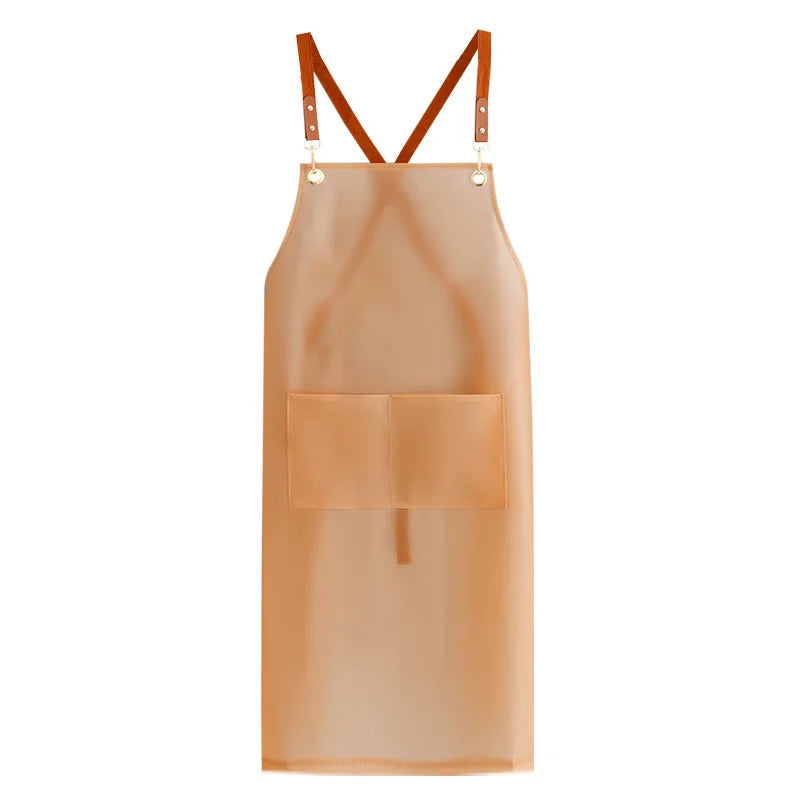 Waterproof Apron Adjustable Oil Proof Industrial Working Apron Tpu Chemical Protective  Hairdresser Tpu Aprons