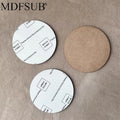 MDFSUB Diy Custom Wholesale 3mm Thick Sublimation Blank Mdf coaster 90x90mm Round Sublimation Mdf coaster for Diy Printing