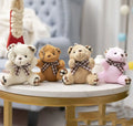 Teddy Bears Stuffed Plush Toy Mini Bear Doll Stuffed Animals Toys Keychain Pendant Valentines Teddy Bear Children Birthday Gift