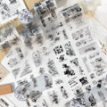 1Roll PET Tape Peninsula Old Story Series Retro Handbook Decoration Material Loop Stickers MegaBDM