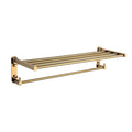 Gold Towel Shelf Wall Mount Towel Holder 24 Inch Bathroom Towel Rack