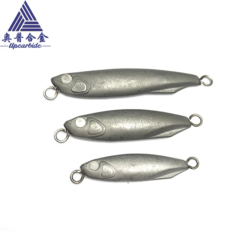 UPTG-370 10~45g Blank Fishing Jig Jigging Lure Isca Casting Bait Tungsten Plate Sinking Tungsten Alloy Fishing Lures