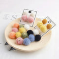 Cute 18mm Pur Print Fur Ball Beads Handmade Round Pendants for DIY Earring Bracelet Necklace Anklet Accessories