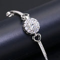 Elegant 1 Carat Moissanite Bracelet Diamond D VVS White Color Moissanite Bracelet with GRA Certificate