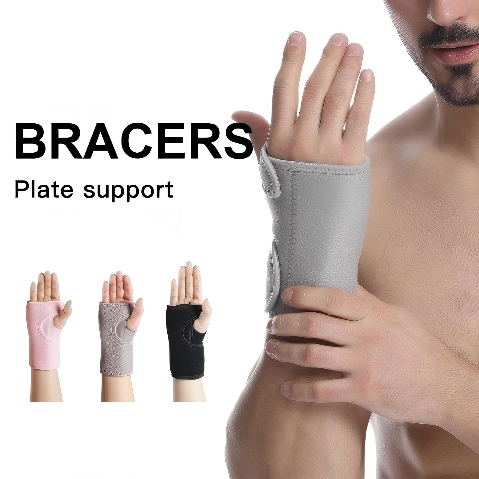 Sports Wrist Protector Adjustable Wrist Brace with Steel Plate for Sports Gym Fitness Wrist Support