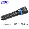 DS1 Magnetic Slide Switch 30lm 500 Lumens 1000lm LED 21700 Battery Powered Flashlight Hunting Spearfishing Torch Underwater