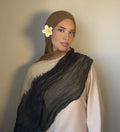 FRC Wholesale Custom Made Tie-dye Flocking Flower Cotton Hijab Scarf Muslim Hijab Hot Selling Scarf Cotton Hijab