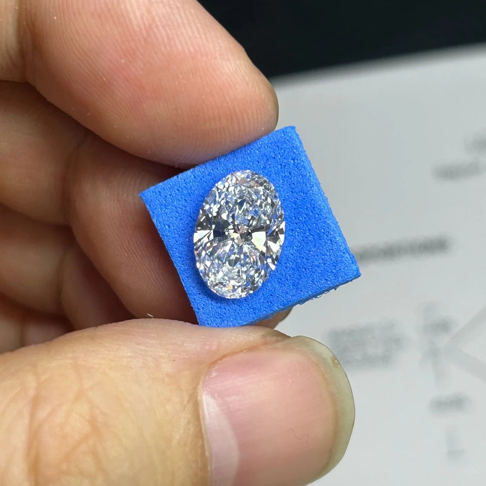 HQ GEMS IGI Certificate 1ct  2  3 Carat D VS1 HPHT Oval Synthetic Diamond Lab Grown CVD Diamond