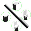 Cabinet Seal Brush With Aluminum Profile Holder Anti Static Nylon6 PA6 Bristles Strip Brush