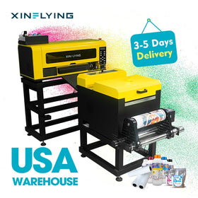 Double Heads A3 DTF Printer XP600 30CM T-shirt Printing Machine with Printer Shaker Powder