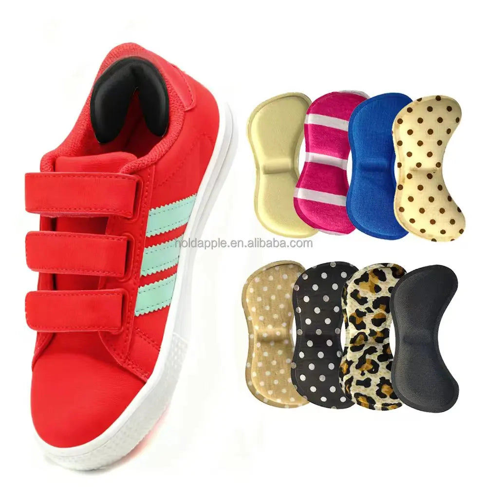 Kids Shoe Insole Extra Sticky Heel Grips for Kids Shoe Heel Cute Heel Pads for Loose Shoes Prevent Skin Rubbing&Blister HA00951
