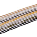 5M 10M Classic Portable Lightweight Stainless Steel Brass Iron Black Gold Silver Beaded Ball Chain Metal Bead Bag