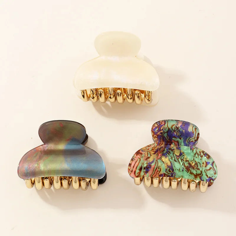Genya Women 3-piece Hair Claw Set Exquisite Beauty Hair Claw Clip Hair Accessories