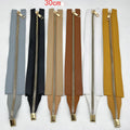 Handmade Bag Zipper Reversible PU Leather Metal Zipper Accessory Luggage Zipper Hardware
