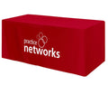 Custom Table Cloth Logo Trade Show Polyester Rectangle Unfitted Indoor Birthday Party  Booth Wedding Events Cover