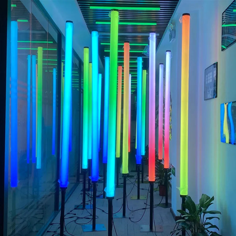 Led Tube Light DMX Color Changing Fluorescent Led Flexible Tubes Display Stand Led Pixel Tube Light