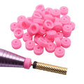 20/50pcs Nail Drill Plastic Protection Pink Caps Used on 3/32" Nail Drill Bits Electric Accessories Nail Tools Prevent Dust