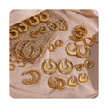 2023 Statement  Accesorios Waterproof Tarnish Free Chunky Gold Hoop Earrings Minimalist Stainless Steel C Hoop Earrings for Girl