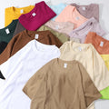 270 Gsm New Worsted 100% Cotton Drop Shoulder Oversized Short Sleeve T Shirt Custom Logo Printing Blank T-Shirt