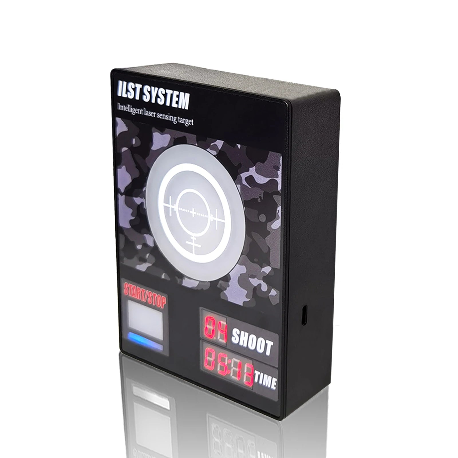 Laser Shooting Target Displaying Shot Time and Times Self-installed Voice Prompt Use for Indoor Dry Fire Shooting Training