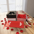 Spot (accept Custom) square Folding Box square Flower Gift Box Square Gift Packing Box with Ribbon