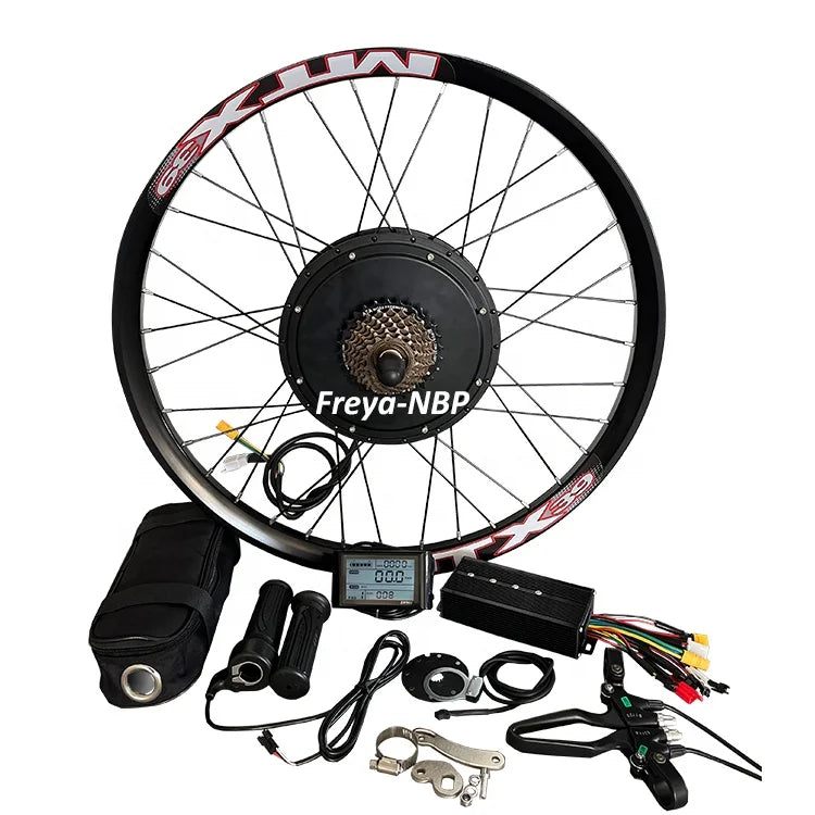 26-29" MTX Wheel 48/52V 2000w MTX39 Wheel Electric Bike Hub Motor Kit 40A Dual Hall Sine Wave Controller SW900 Colorful Display MegaBDM
