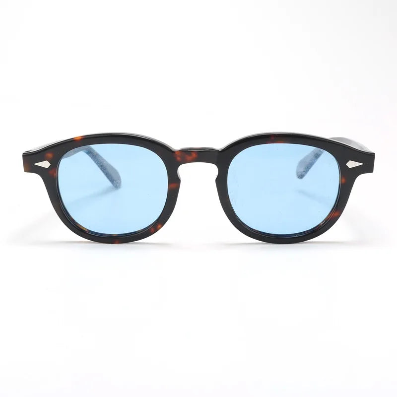 Retro Acetate Sunglasses Luxury Manufacturer Polarized Sunglasses 2025 Designer Glasses Round Sunglasses Men
