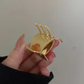 Koran Small Metal Grip Women's Summer Clip Hair Claw Metal Mini Shark Hair Claw Clips