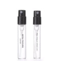 Custom logo Black Top  clear Color 2ml Mini Crimped Neck Perfume Spray Tester Small Glass Vials Wholesale