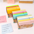 900 Sheets Boxed Assorted Multi-Color Self-adhesive Fluorescent/Morandi/Regular Memo Pads for Office/School Daily