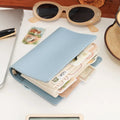 M5 Creative Trends Loose-leaf Notebook Portable Mini PU Leather Notepad Pocket Strap Daily Book Cover Bag Daily Use