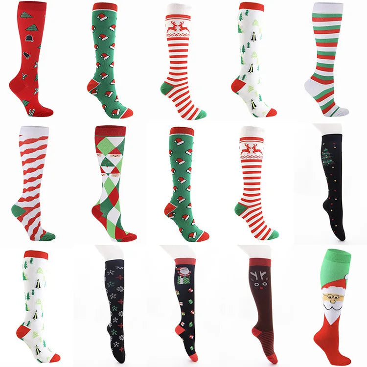 Christmas Tree Snow Elk Gift Cotton Happy Men Socks New 2022 Autumn Winter Christmas Man Socks Funny New Year Santa Claus