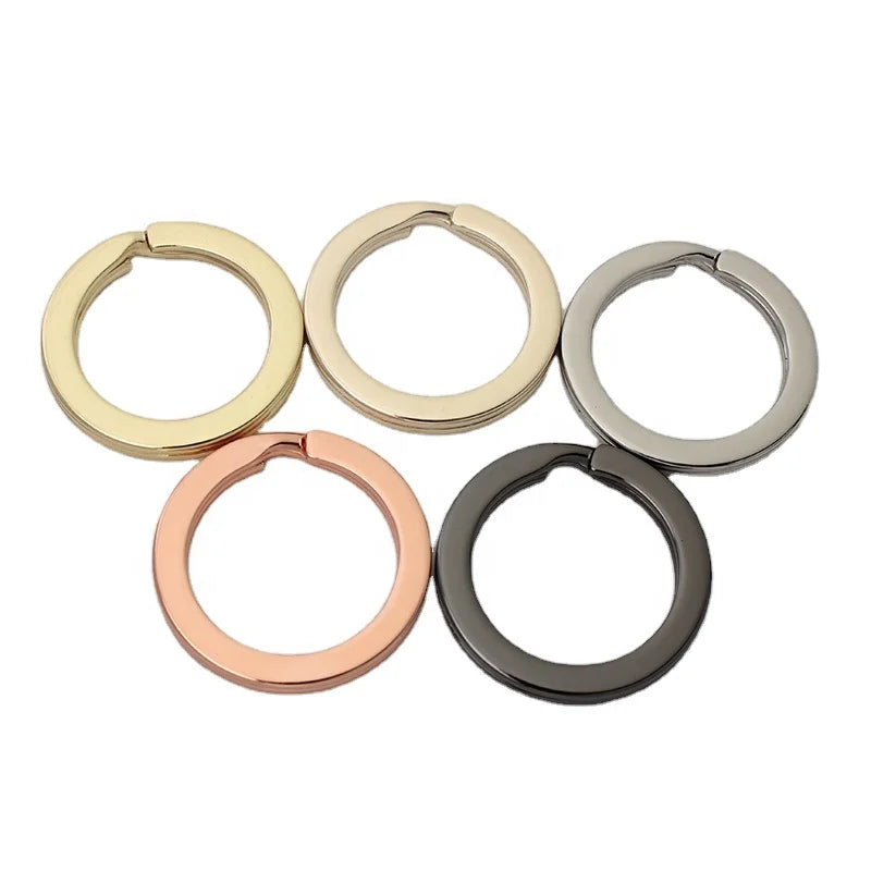 Nolvo World 23mm 1in 5 Colors Metal Parts Hardware Welded Rings Simple Style Metal Key Ring for Bag