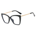 2025 New Trendy Cat Eye Optical Glasses Frame for Women Leopard Big Frame Oversized Eyeglasses