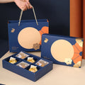 Luxury Custom logo Creative Cardboard Mooncake Packaging Supplier Paper Gift Boxes for Moon Cakes