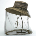 Quick-Dry Anti-Mosquito Insect Repellent Net Sunshade Foldable Face Protector Outdoor Hiking Travel Made Durable Polyester