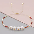 Hotselling Crystal new arrival customized Alphabet letter clay beads bracelet jewelry beaded evil eyes bracelet