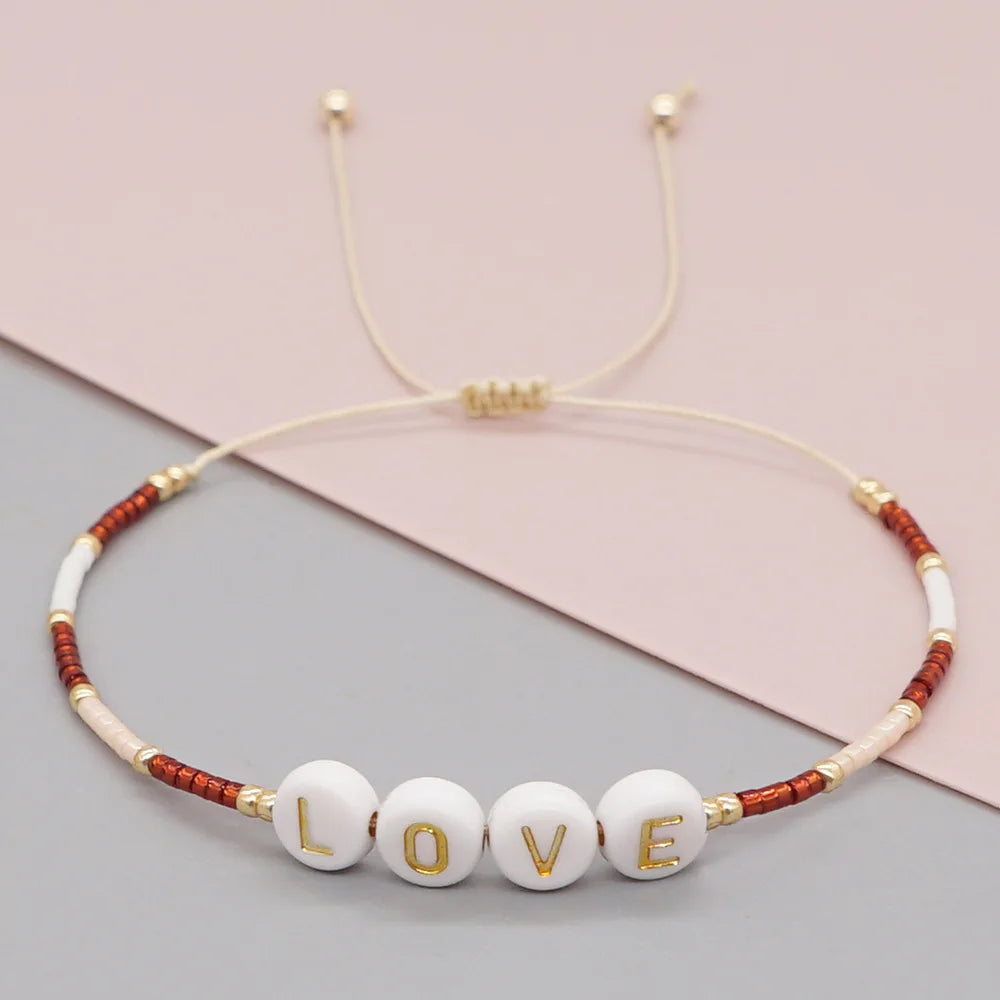 Hotselling Crystal new arrival customized Alphabet letter clay beads bracelet jewelry beaded evil eyes bracelet