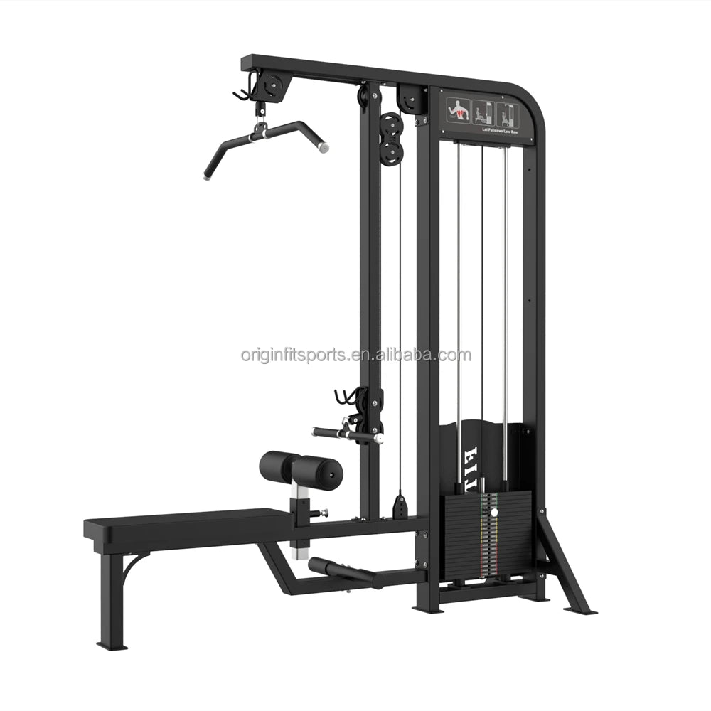 Lat Pulldown Attachment Low Row Machine Price with Adjustable Lat Pulldown Seat