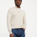 Custom Logo Knitted Pullover Top Long Sleeve Wool Mohair Cashmere Turtleneck Sweater with Zipper Winter Zipper Jumper
