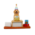 Hot Sale Handmade Hand-painted Christmas Dog Resin Statue Colorful Party Hat Cute Pet Memorial Gift Home Party Decoration Cake