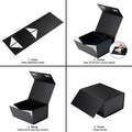 Wholesale  Luxury Black Magnetic Cardboard Paper Boxes Flat Boxes Hat Boxes