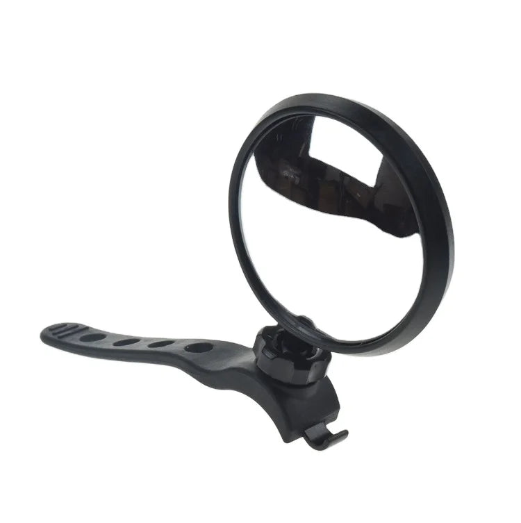 Portable Adjustable Durable Acrylic Lens Bicycle Rear View Mirror with 360 Rotation for Road Bicycles